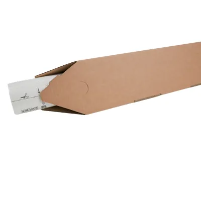 Tube carton triangulaire adhésif 50x10x10 cm – Paquet de 25 - Tubes carton emballage-4