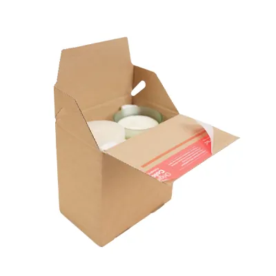 Carton d'expédition fond auto avec fermeture adhésive Eurobox S 14,5 x 9,5 x 14 cm - Boîte carton - Lot de 20 - Cartons d'expédition, Boîtes carton-2