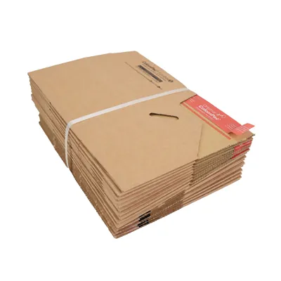 Carton d'expédition Colompac à fond auto et fermeture adhésive Eurobox S 19,5x9,5x9 cm - Boîte carton - Lot de 20 - Cartons d'expédition, Boîtes carton-1