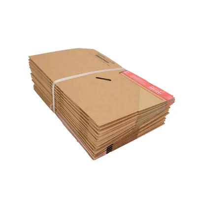 Carton d'expédition Colompac à fond auto et fermeture adhésive Eurobox S 19,5x14,5x9 cm - Boîte carton - Lot de 20 - Cartons d'expédition, Boîtes carton-1