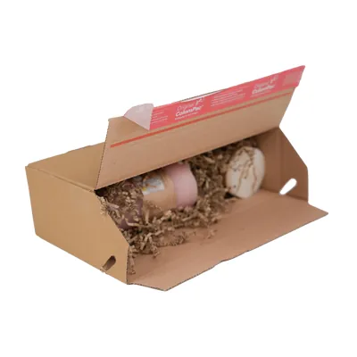 Carton d'expédition Colompac à fond auto et fermeture adhésive Eurobox M 29,4x9,4x13,7 cm - Boîte carton - Lot de 20 - Cartons d'expédition, Boîtes carton-1