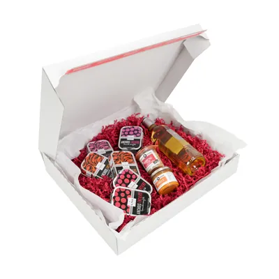 Carton d'expédition aller-retour blanc fermeture adhésive 44,5x37,9x8 cm - Boîte carton - Lot de 20 - Cartons d'expédition, Boîtes carton-4