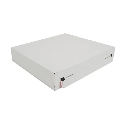 Carton d'expédition aller-retour blanc fermeture adhésive 44,5x37,9x8 cm - Boîte d'expédition blanche  - Lot de 20 - Cartons d'expédition, Boîtes carton-2