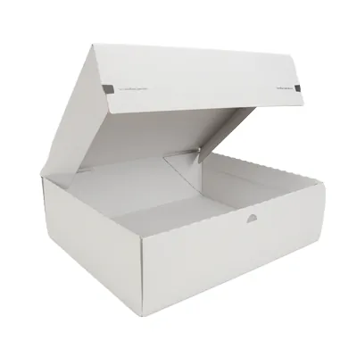 Carton d'expédition aller-retour blanc fermeture adhésive 44,5x37,9x13 cm - Boîte d'expédition blanche - Lot de 20 - Cartons d'expédition, Boîtes carton-2