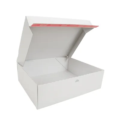Carton d'expédition aller-retour blanc fermeture adhésive 44,5x37,9x13 cm - Boîte d'expédition blanche - Lot de 20 - Cartons d'expédition, Boîtes carton-3