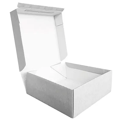 Carton d'expédition aller-retour blanc fermeture adhésive 44,5x37,9x19,5 cm - Boîte carton - Lot de 15 - Cartons d'expédition, Boîtes carton