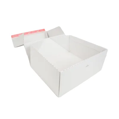 Carton d'expédition aller-retour blanc fermeture adhésive 44,5x37,9x19,5 cm - Boîte d'expédition blanche - Lot de 15 - Cartons d'expédition, Boîtes carton-2