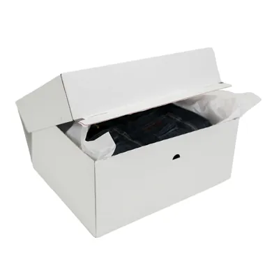 Carton d'expédition aller-retour blanc fermeture adhésive 44,5x37,9x19,5 cm - Boîte d'expédition blanche - Lot de 15 - Cartons d'expédition, Boîtes carton-3