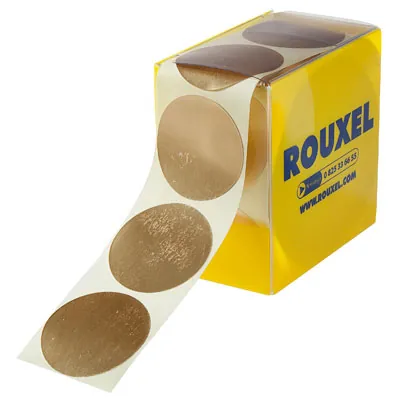 Étiquette cadeau adhésive Or neutre ø 36 mm - Étiquette autocollante Or ronde - Lot de 500 - Étiquettes cadeaux adhésives-2