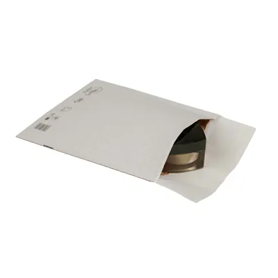 Pochettes matelassées à bulles kraft bi-couches 18 x 26,5 cm - Blanc - Paquet de 10 - Enveloppes à bulles-1