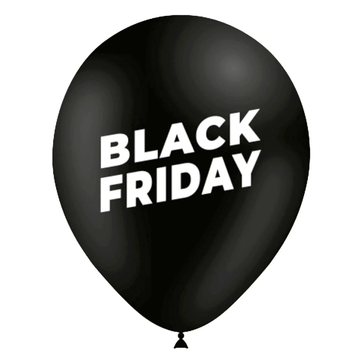 Ballon latex noir Black Friday ø 30 cm – Lot de 8 - Black Friday