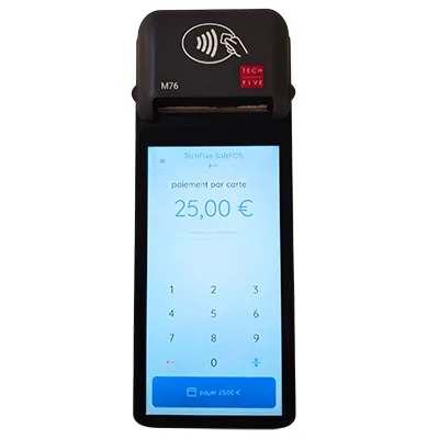 Caisse enregistreuse tactile portable Techfive ECR-76 avec imprimante – tout-en-un mobile - Encaissement mobile-3