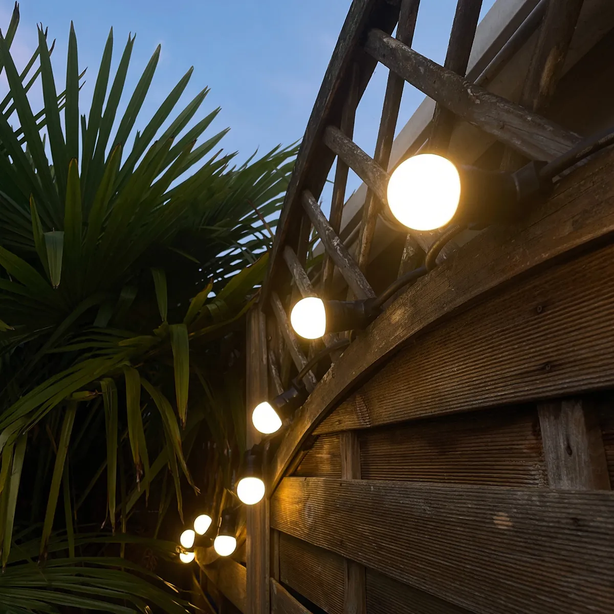 Guirlande extérieure guinguette 10m B22 IP44 blanc chaud - Guirlandes extérieures