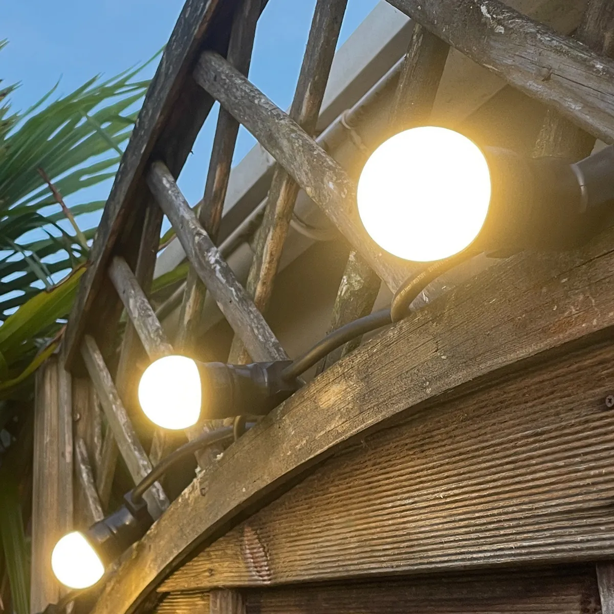 Guirlande extérieure guinguette 10m B22 IP44 blanc chaud - Guirlandes extérieures-1