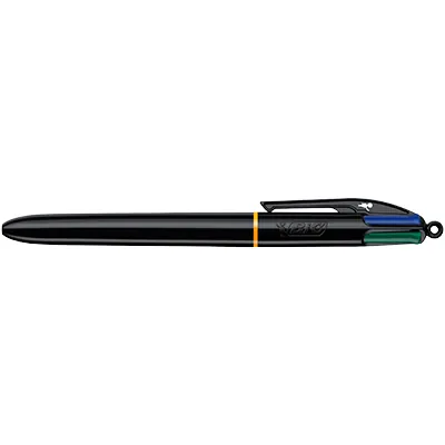 Stylo bille BIC 4 Couleurs Pro Rétractable – Corps Noir Laqué - Stylos billes-1