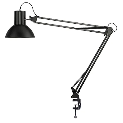 Lampe de bureau LED Unilux Success pince et socle noire - Ergonomie bureautique -1