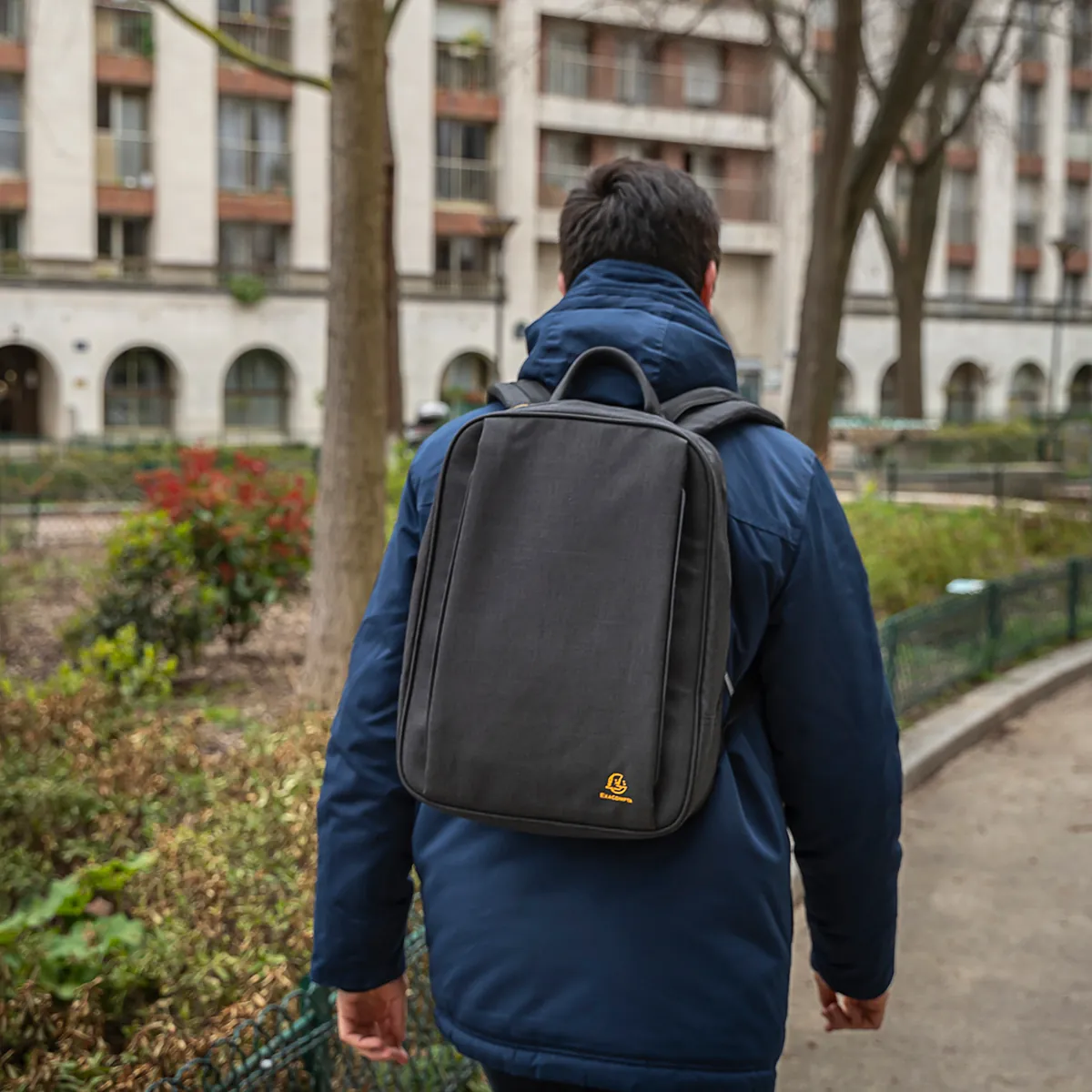 Sac à dos ordinateur 14 pouces Exactive Smart 12L Noir Chiné - Sac à dos business - Porte-blocs et Porte-documents-12