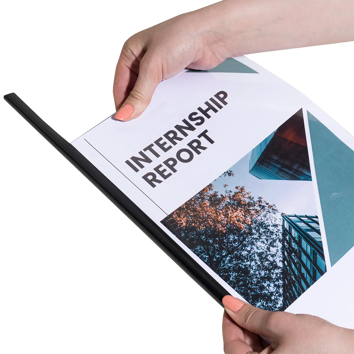 Baguette reliure Serodo 6mm Noir jusqu'à 60 feuilles A4 – Boîte de 25 - Relieuses-1