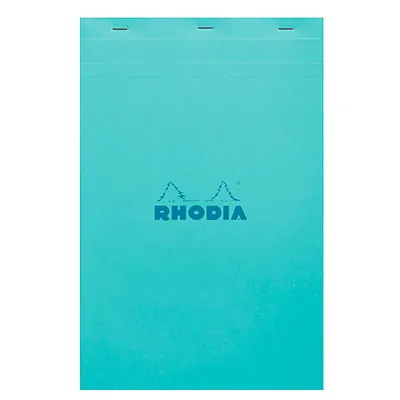Bloc note agrafé Rhodia Reflets Pastel N°19 5/5 - 80 feuillets - 31,2 x 20,4 cm - Cahiers et blocs notes