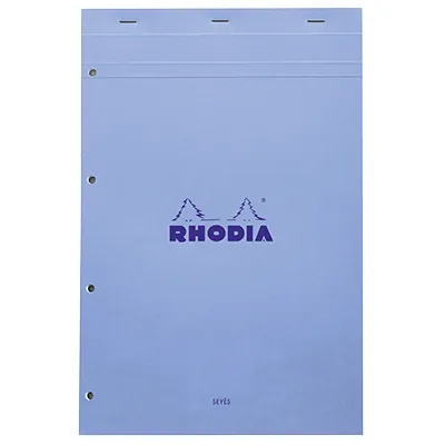 Bloc note agrafé Rhodia Reflets Pastel N°20 Séyès - 80 feuillets - 31,8 x 20,2 cm - Cahiers et blocs notes-2