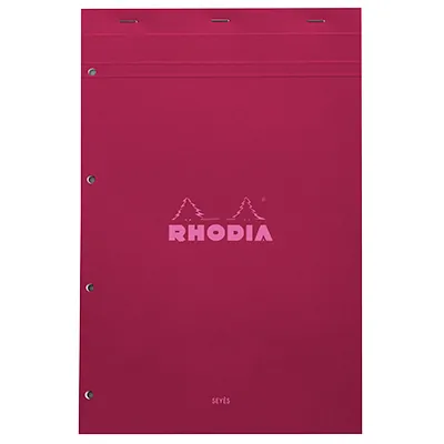 Bloc note agrafé Rhodia Reflets Pastel N°20 Séyès - 80 feuillets - 31,8 x 20,2 cm - Cahiers et blocs notes-4