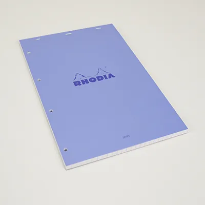 Bloc note agrafé Rhodia Reflets Pastel N°20 Séyès - 80 feuillets - 31,8 x 20,2 cm - Cahiers et blocs notes-7