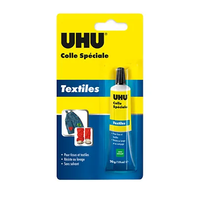 Colle Spéciale UHU Textiles - Tube 20g / 19ml - Dévidoirs, adhésifs, colles