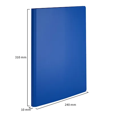 Porte-vues A4 80 vues – Protège-documents 40 pochettes souple - Bleu - Protèges-documents, Porte-vues-2