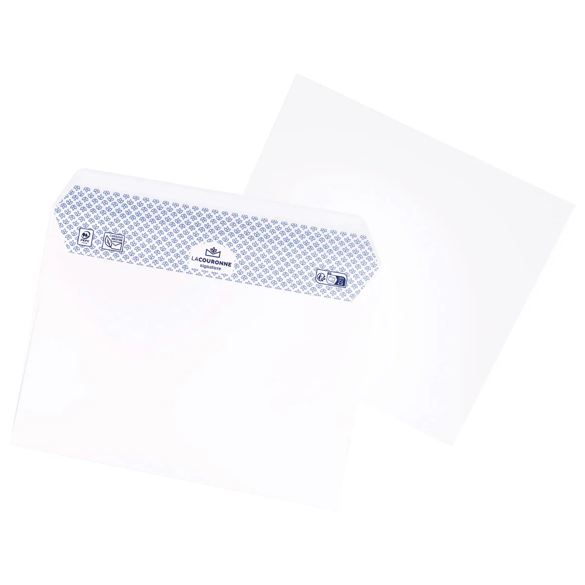 Enveloppe C5 blanche sans fenêtre La Couronne Signature 162 x 229 mm 90g – Boîte de 200 - Enveloppes blanches
