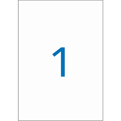 Étiquettes adhésives blanches multi-usages Apli Agipa 210x148mm (Format A5) - Paquet de 16 - Étiquettes adhésives neutres-2