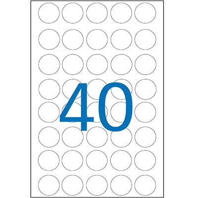 Gommettes rondes adhésives Ø 24mm - 5 couleurs assorties - Paquet de 280 - Gommettes de couleur-2