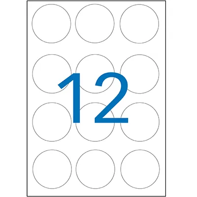 Gommettes rondes adhésives Ø 45mm - 4 couleurs assorties - Paquet de 84 - Gommettes de couleur-2