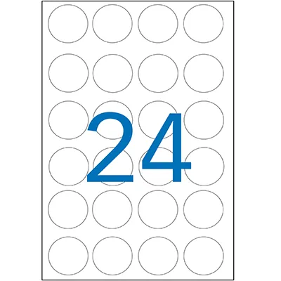 Gommettes rondes adhésives jaunes Ø 30mm - Paquet de 240 - Gommettes de couleur-2