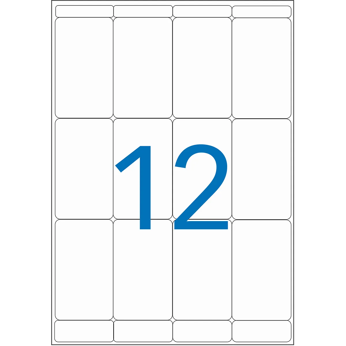 Étiquettes adhésives blanches multi-usages Apli Agipa 56x34mm - Paquet de 192 - Étiquettes adhésives neutres-2