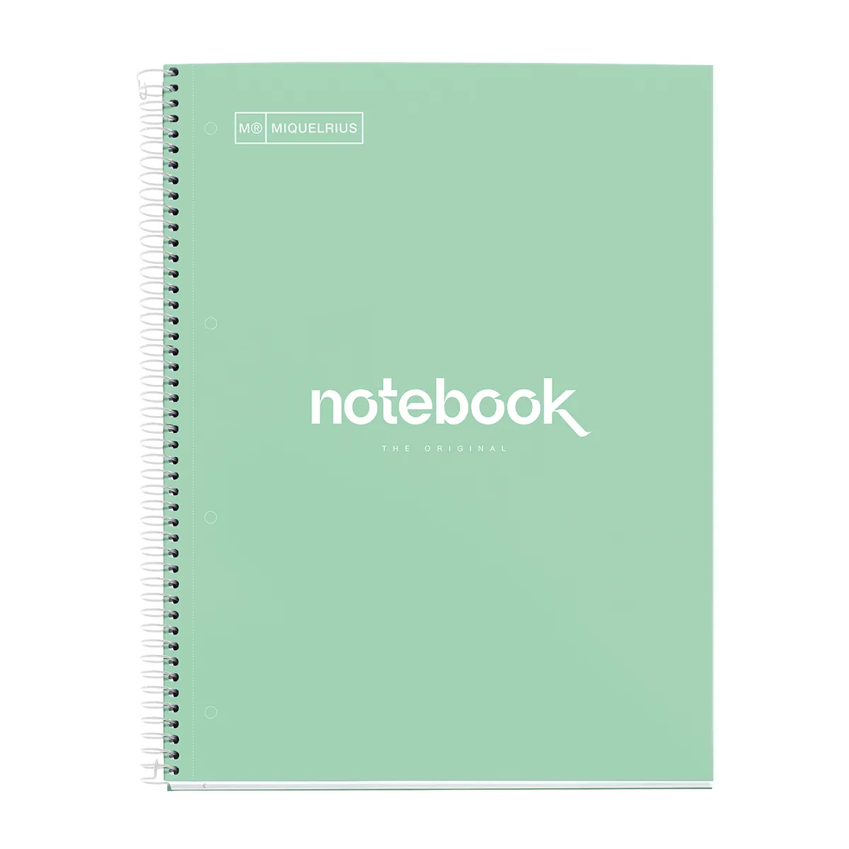Bloc note Notebook A4 Emotion 80F Quadrillé 5x5 90g - Menthe - Cahiers et blocs notes