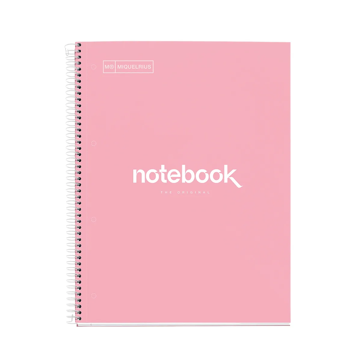 Bloc note Notebook A4 Emotion 80F Quadrillé 5x5 90g - Rose - Cahiers et blocs notes