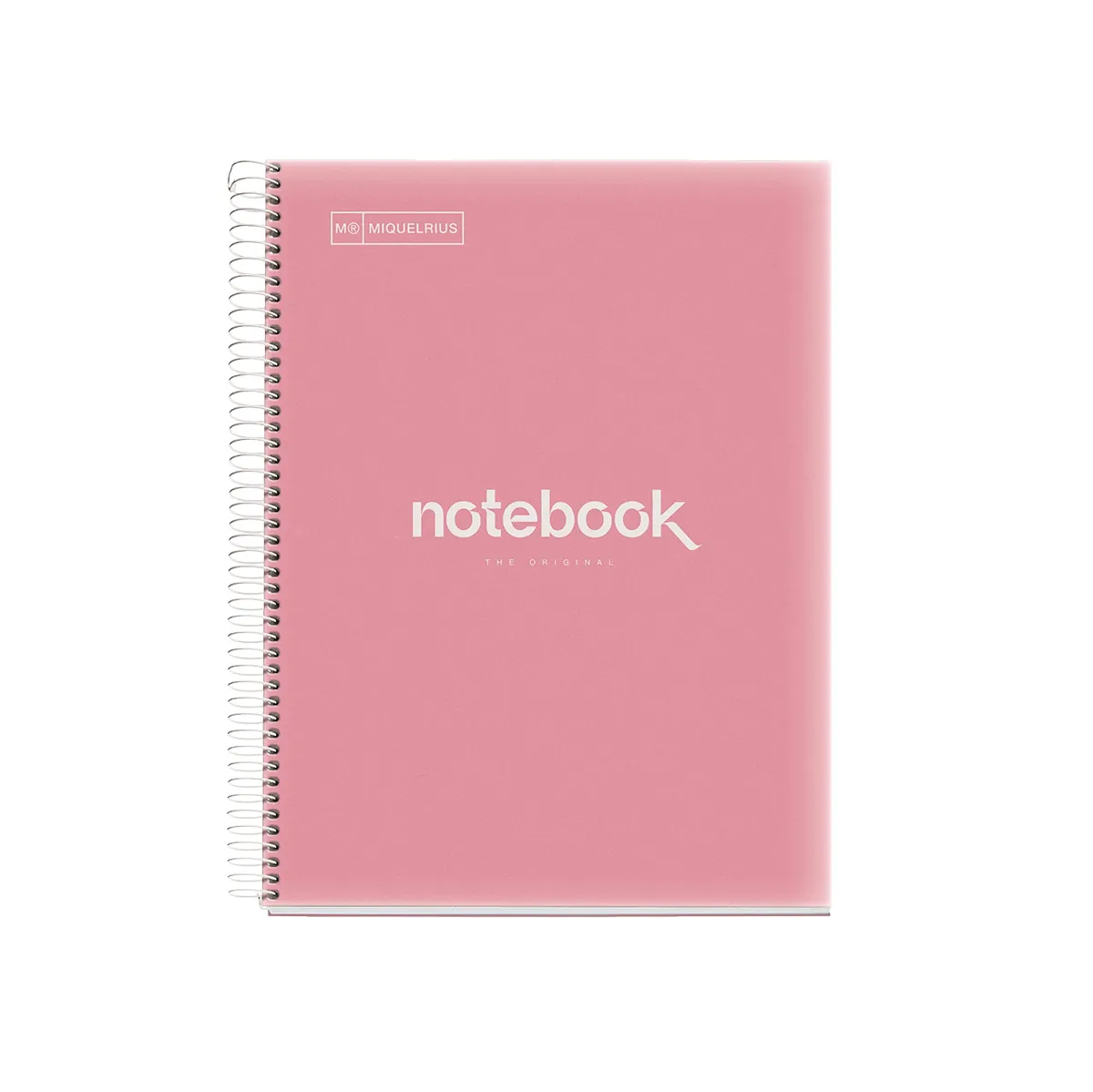 Bloc note Notebook A4 Emotion 80F Quadrillé 5x5 Couverture Polypro - Corail - Cahiers et blocs notes