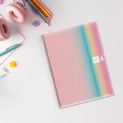 Cahier à spirale Miquelrius Aurora 5/5 - A4 - Aurora West Bay - L 21 x H 29,7 cm - Cahiers et blocs notes-1