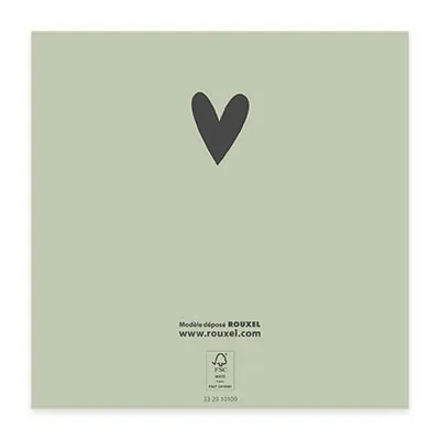 Bon cadeau minimaliste vert sauge 12x12cm avec enveloppe – paquet de 12 - Bons cadeaux-2