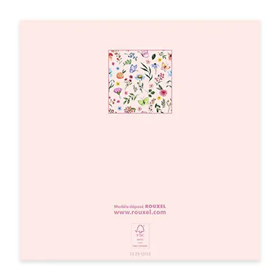 Bon cadeau fleurs et papillons aquarelle 12x12cm avec enveloppe – paquet de 12 - Bons cadeaux-2