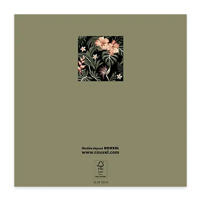 Bon cadeau tropical fleurs exotiques 12x12cm avec enveloppe – paquet de 12 - Bons cadeaux-2