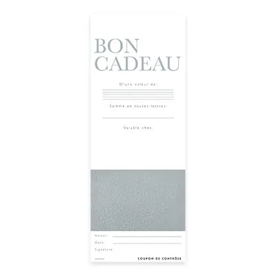 Bon cadeau cuir noir 12x12cm avec enveloppe – paquet de 12 - Bons cadeaux-1