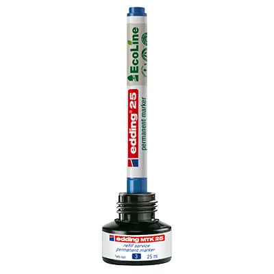 Marqueurs permanents Edding E-25 EcoLine recyclés – Pointe fine 1 mm – Paquet de 4 - Marqueurs-1