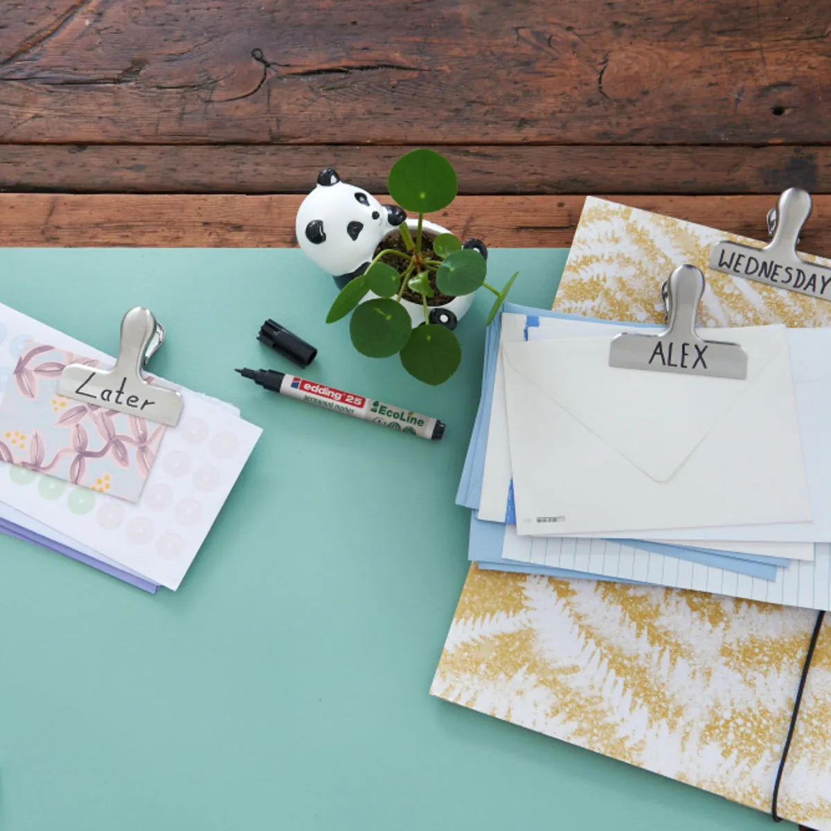 Marqueurs permanents noir Edding E-25 EcoLine – Pointe fine 1 mm - Paquet de 10 - Marqueurs-4