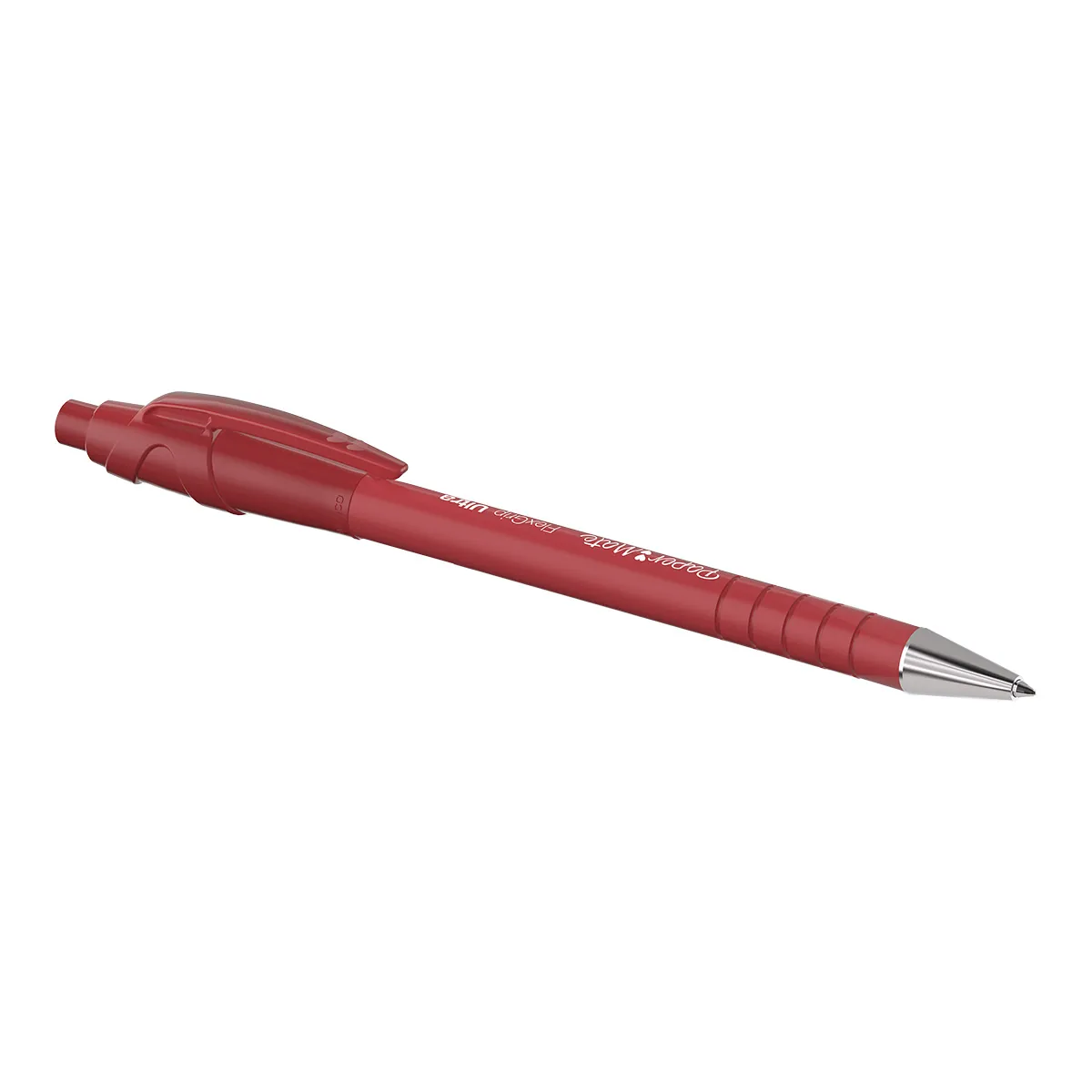Stylo bille Papermate Flexgrip Ultra Rouge rétractable pointe moyenne 1 mm - Pack de 12 - Stylos billes