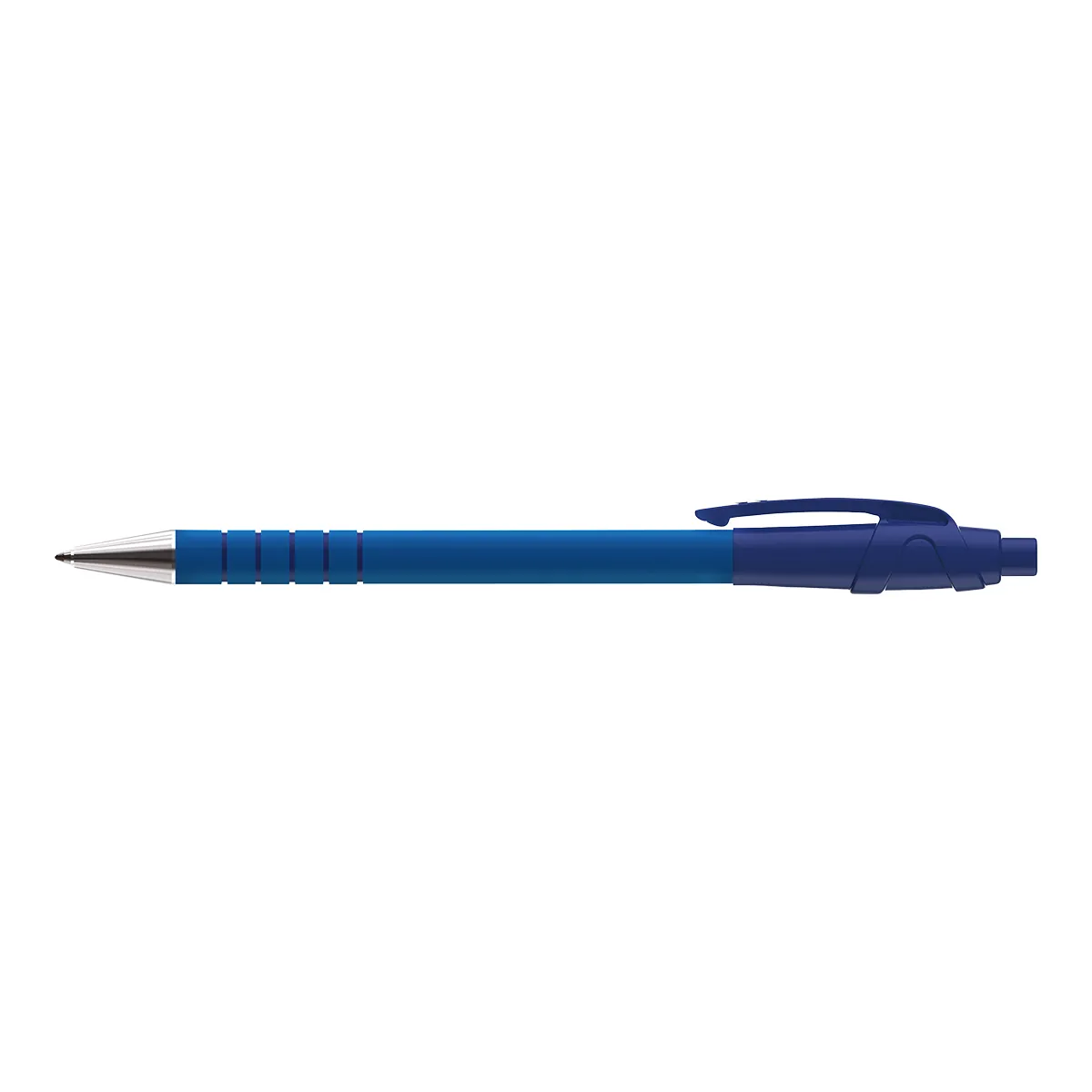Stylo bille Papermate Flexgrip Ultra bleu rétractable pointe moyenne 1 mm - Pack de 5 - Stylos billes-2