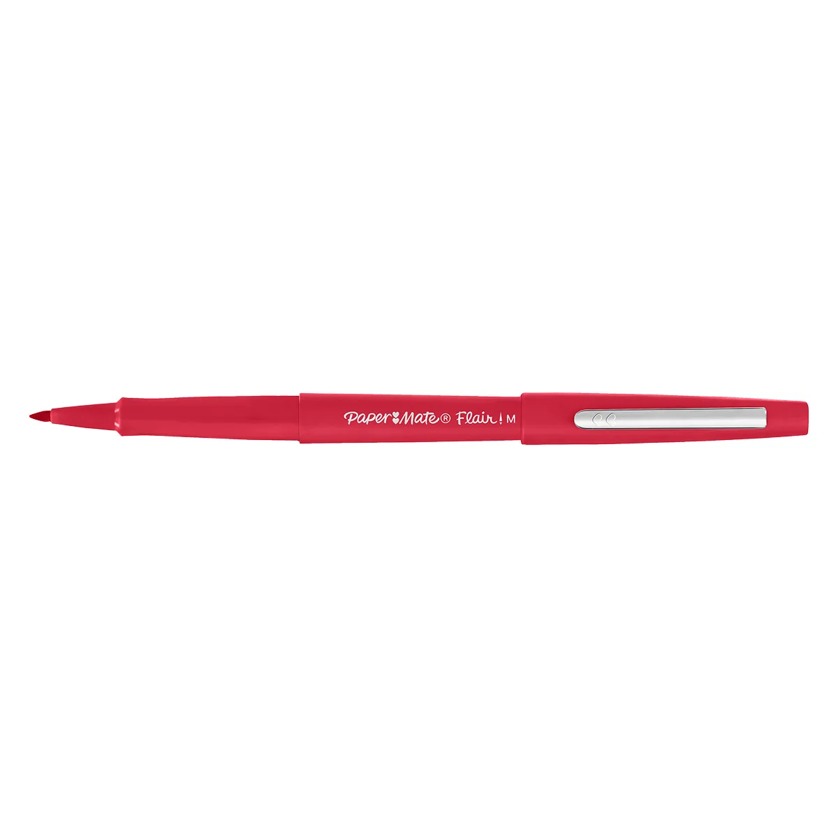 Stylo feutre Paper Mate Flair Rouge, feutre fin pointe moyenne 0,7mm - Pack de 12 - Stylos feutres-1