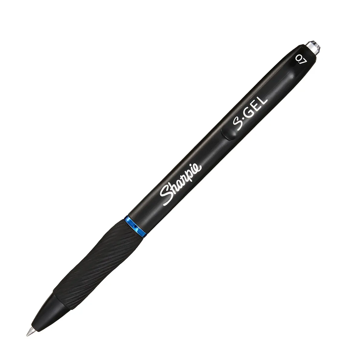Stylo gel bleu Sharpie S-Gel pointe moyenne 0,7 mm retractable - Pack de 12 - Stylos billes