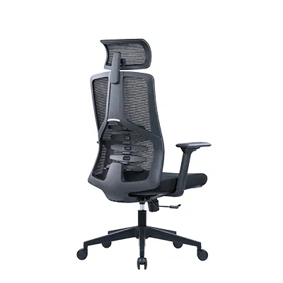Fauteuil de bureau ergonomique noir BERLIN 3 positions - support lombaire réglable façon colonne vertébrale, têtière réglable, accoudoirs 3D, mousse haute densité - Sièges de bureaux-2