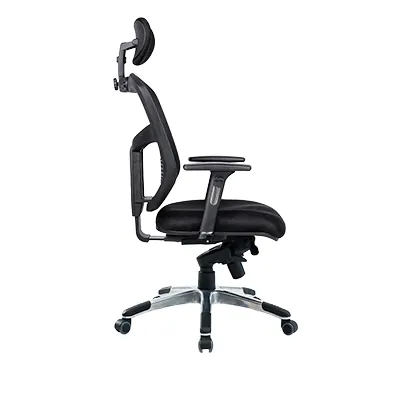 Siège de bureau ergonomique Stockholm synchrone 5 positions, noir, soutien lombaire, accoudoirs 3D - Sièges de bureaux-2